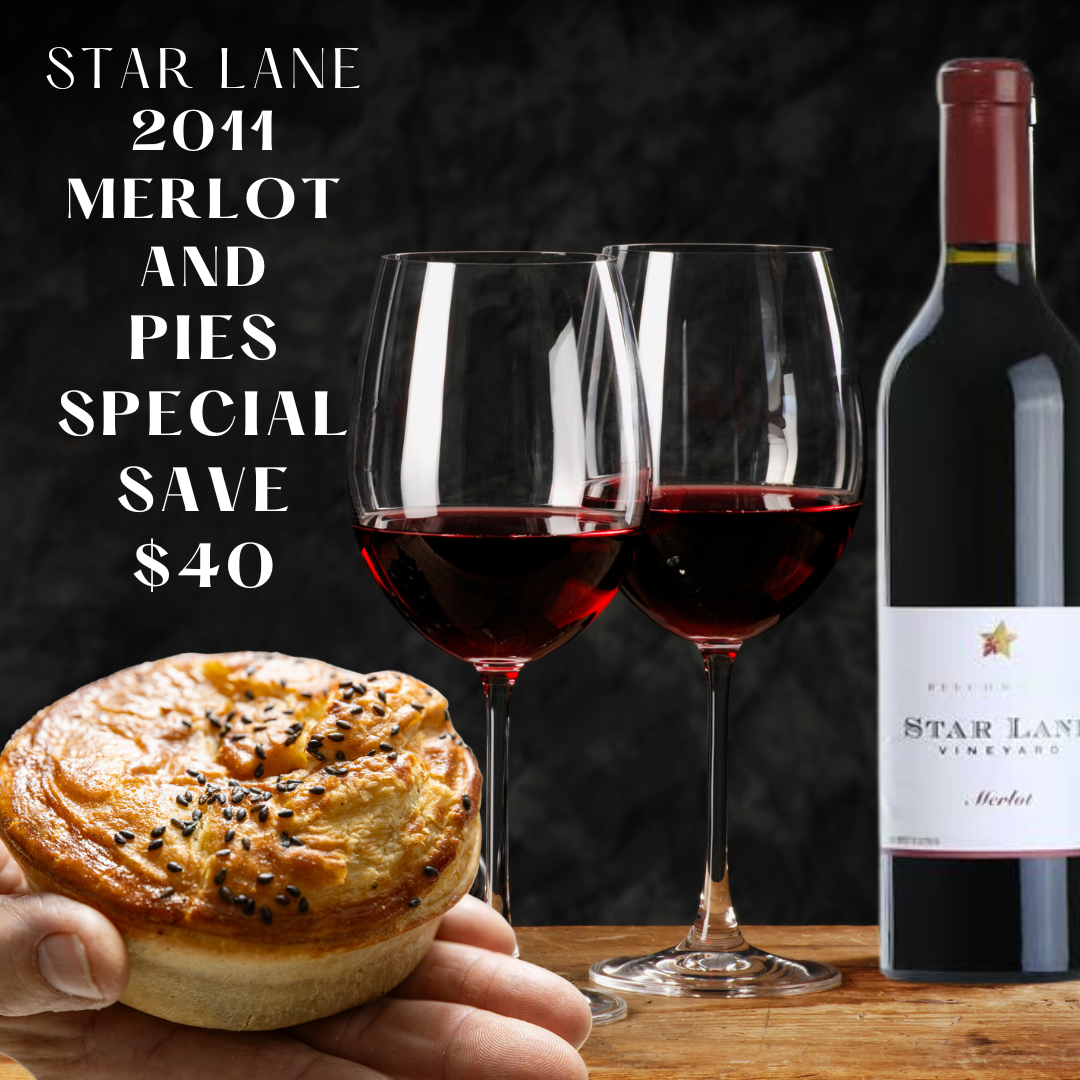 2011 Star Lane Merlot & 4 Pack of Pies