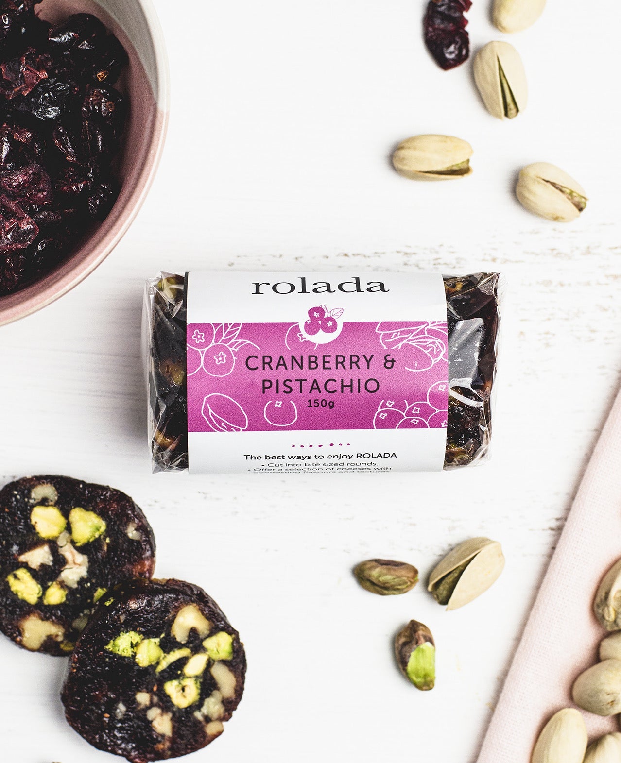 Rolada Roll Cranberry & Pistachio
