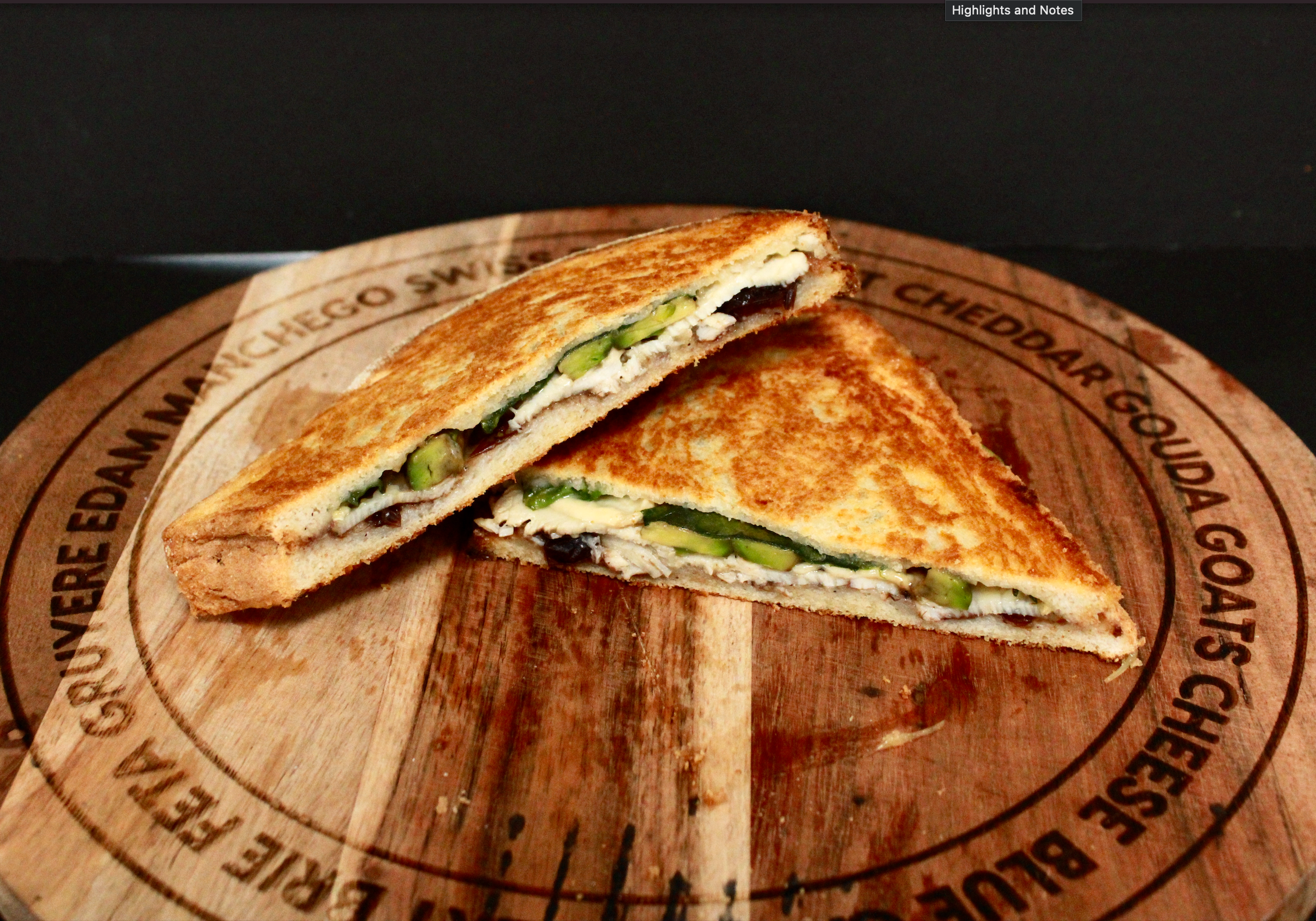 Turkey, Camembert & Cranberry Toastie