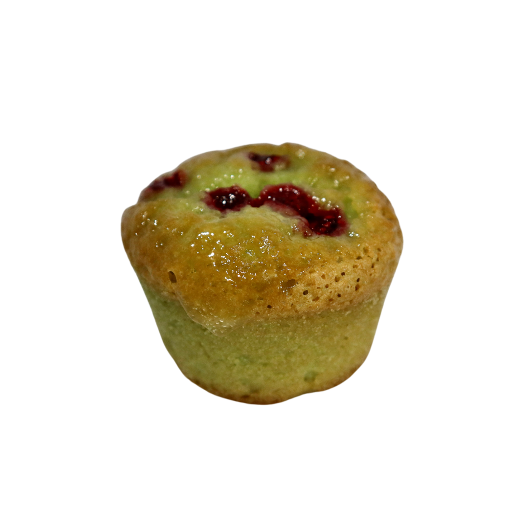 GF RASP & PISTACHIO MUFFIN
