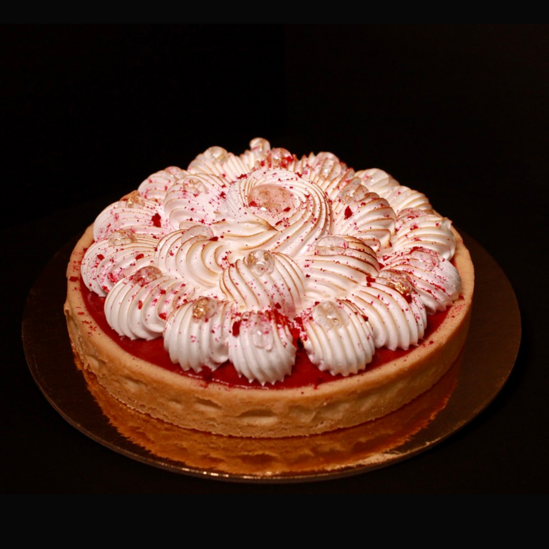 Family Raspberry Meringue Tart