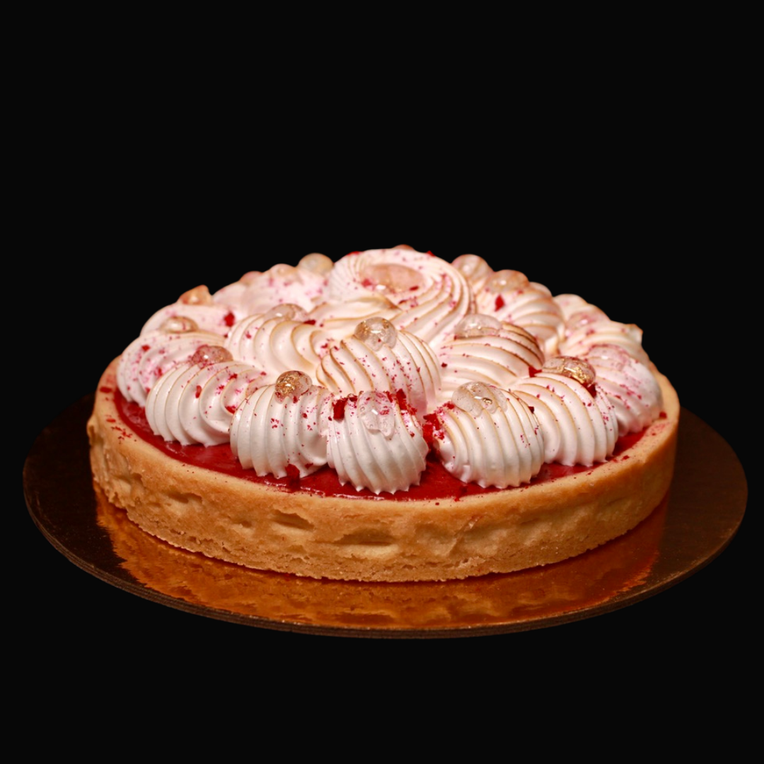 Family Raspberry Meringue Tart
