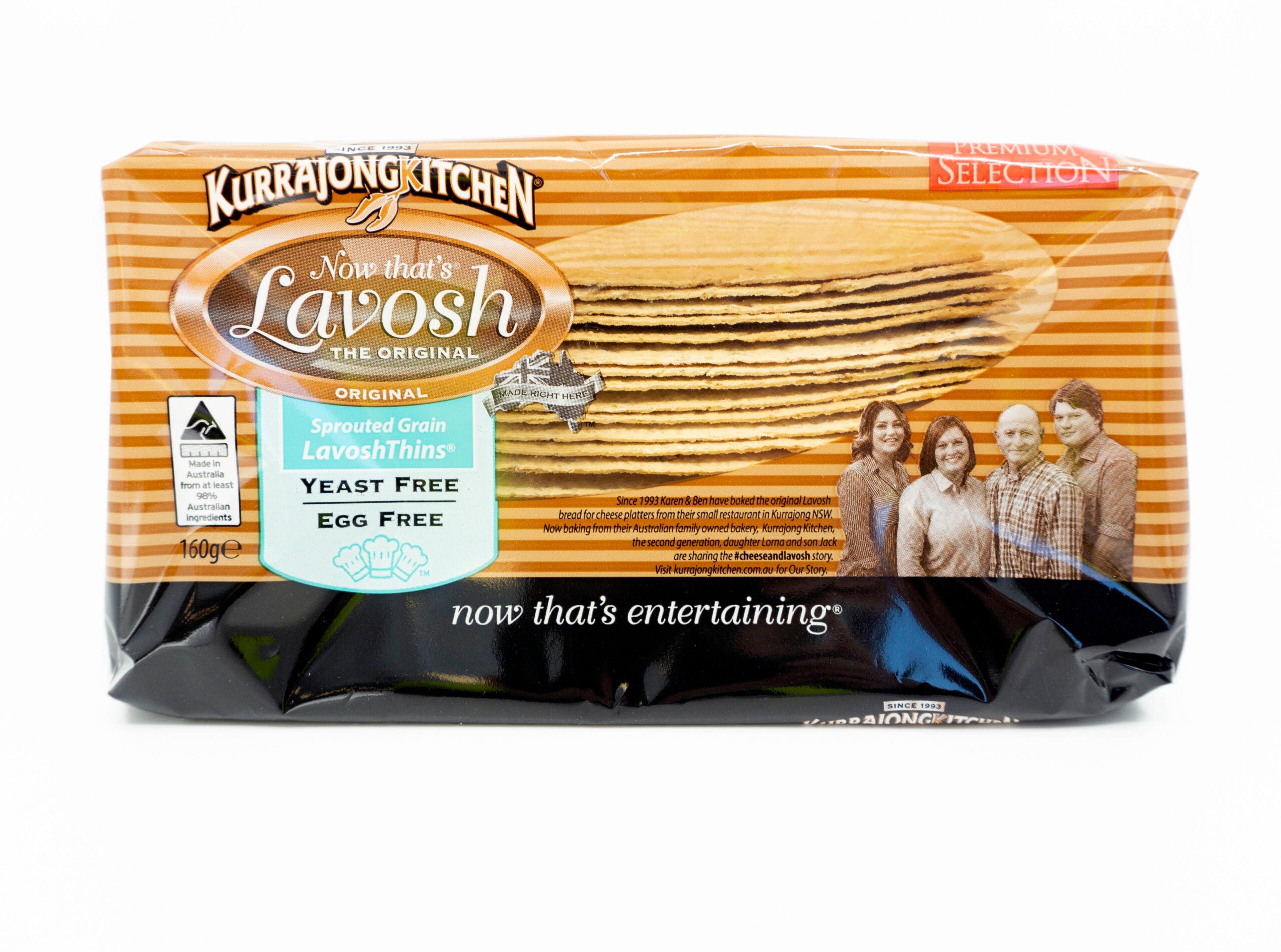Kurrajong Kitchen Sprouted Wholegrain Thins